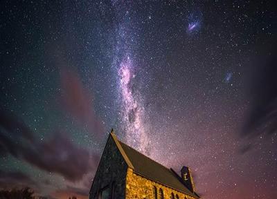 تصاویر پدیده شگفت انگیز ستاره باران در آسمان نیوزیلند