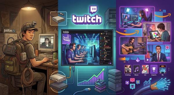 تاریخچه توئیچ (Twitch) و مردی که تمام زندگی اش را زنده پخش کرد